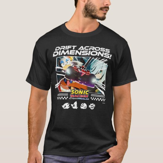 ソニックレーシングCrossWorldsドリフトグループフレンド Tシャツ (正面)