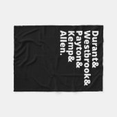 ソニック・アンド・サンダー素晴らしズ フリースブランケット (正面(横))