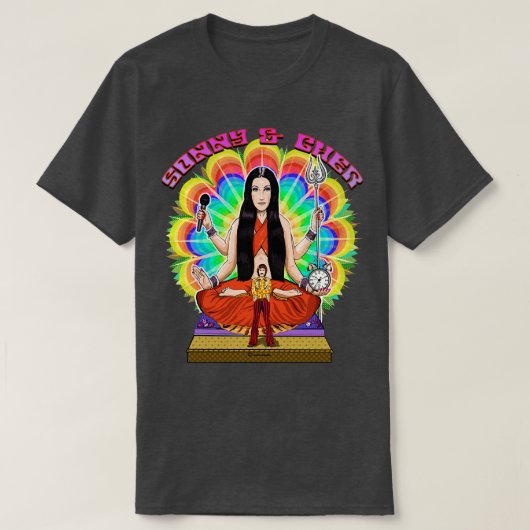ソニーとチャーサイケデリック女神 Tシャツ (デザイン正面)