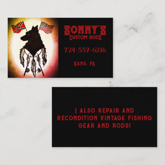 ソニーズロッカスタムズ 名刺 (正面/裏面)