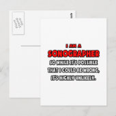 ソノおもしろいロギー…非常に可能性の低い ポストカード (正面/裏面)