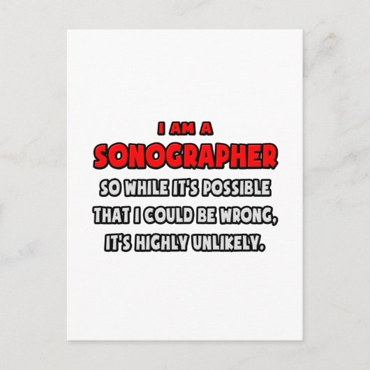 ソノおもしろいロギー…非常に可能性の低い ポストカード (正面)