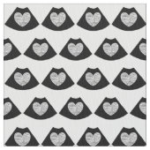 ソノグラフィーハート綿布 ファブリック (クローズアップ)