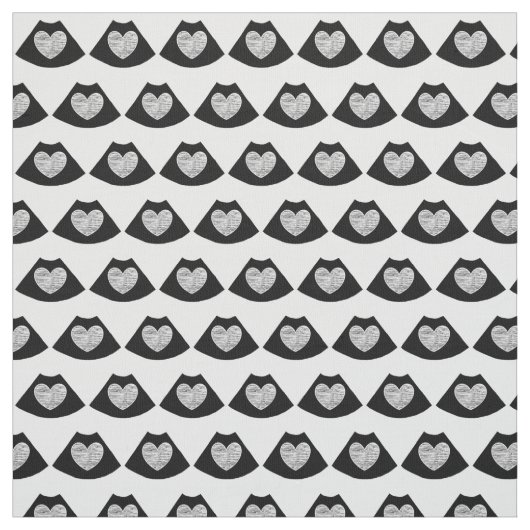 ソノグラフィーハート綿布 ファブリック (見本)