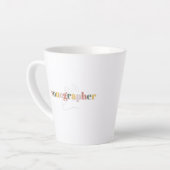 ソノグラフコーヒーマグ/ソノグラフコーヒーカップ/ギフト カフェラテマグ (左アングル)