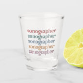 ソノグラフ超音波技術レトロソノグラフの贈答品 ショットグラス (正面)