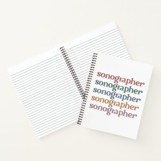 ソノグラフ超音波技術レトロソノグラフの贈答品 ノートブック (内部)