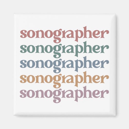 ソノグラフ超音波技術レトロソノグラフギフト マグネット (正面)