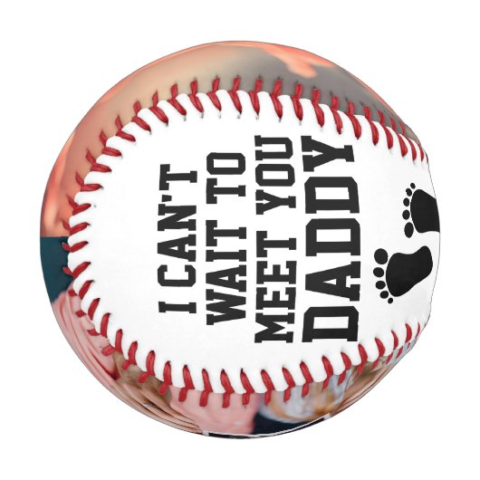 ソノグラムパーソナライズされた超音波ニューダディベビー 野球ボール (正面左)