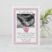 ソノグラム写真による妊娠の発表 案内状 (スタンド正面)