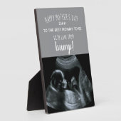 ソノグラム写真グレーと白最高ののマミー フォトプラーク (側面)