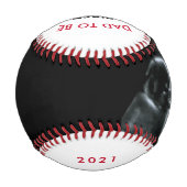 ソノグラム写真パパファースト・ファーザー・デー 野球ボール (裏面)