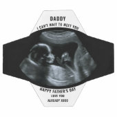 ソノグラム妊娠写真白黒 パーソナライズされた サッカーボール (フラット)