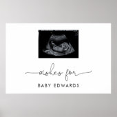 ソノグラム男女兼用ベビーシャワーゲストブック ポスター (正面)