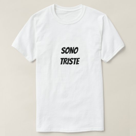 ソノトリステ |悲しい Tシャツ (デザイン正面)