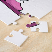 ソノボードとスノーボーダーとしての犬 ジグソーパズル (側面)