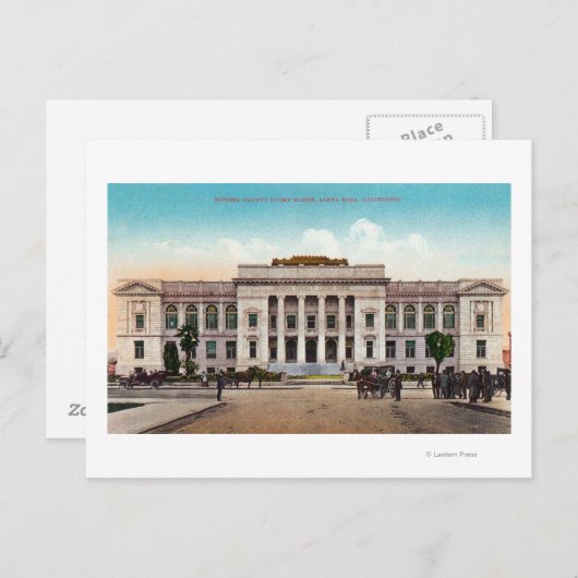 ソノマカウンティコートハウスの外観 ポストカード (正面/裏面)