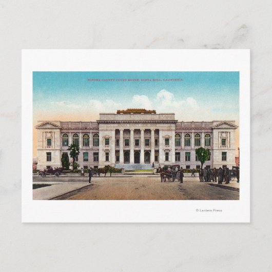 ソノマカウンティコートハウスの外観 ポストカード (正面)