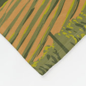 ソノマバレーカリフォルニアトラベルアートヴィンテージ フリースブランケット (角)