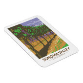 ソノマバレーカリフォルニアヴィネヤードトラベルヴィンテージ マグネット (右側)