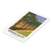 ソノマバレーカリフォルニアヴィネヤードトラベルヴィンテージ マグネット (左側)