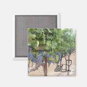 ソノマバレーワイン愛好家 マグネット (正面/裏面)