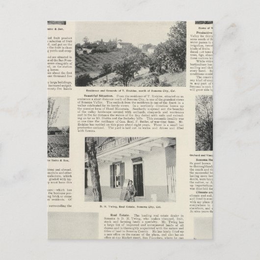 ソノマファーム（カリフォルニア） ポストカード (正面)