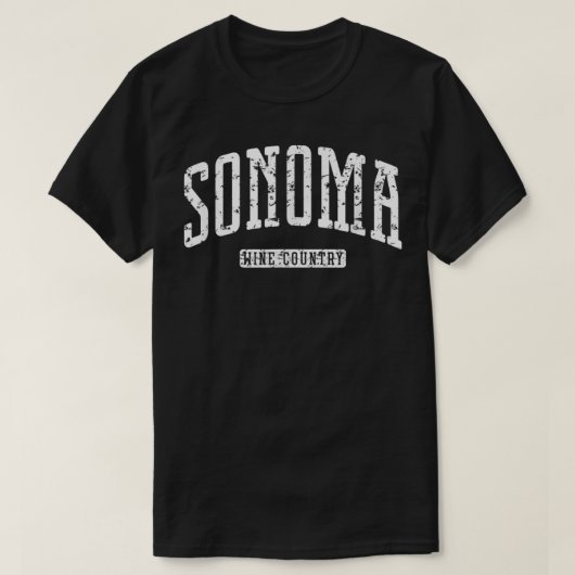 ソノマワインカントリーヴィンテージTシャツ Tシャツ (デザイン正面)