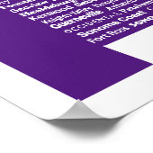 ソノマワインパープルプリント ポスター (角)