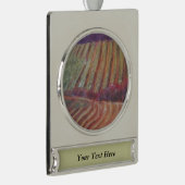 ソノマヴィネヤードカリフォルニアつる植物ワイン シルバープレートバナーオーナメント (右)