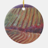 ソノマヴィネヤードカリフォルニアつる植物ワイン セラミックオーナメント (裏面)