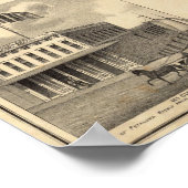 ソノマ郡カリフォルニアの地図 ポスター (角)