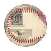 ソノマ郡カリフォルニアの地図 野球ボール (正面左)