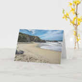 ソノマ郡ドーランビーチ カード (黄色い花)