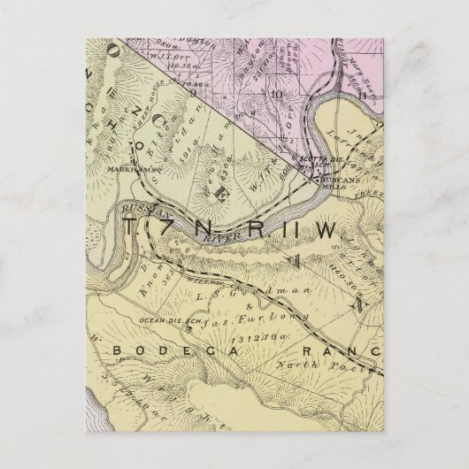 ソノマ郡、カリフォルニア州 8 ポストカード (正面)