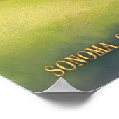 ソノマ,カリフォルニア州ワインカントリー旅行ポスター ポスター (角)