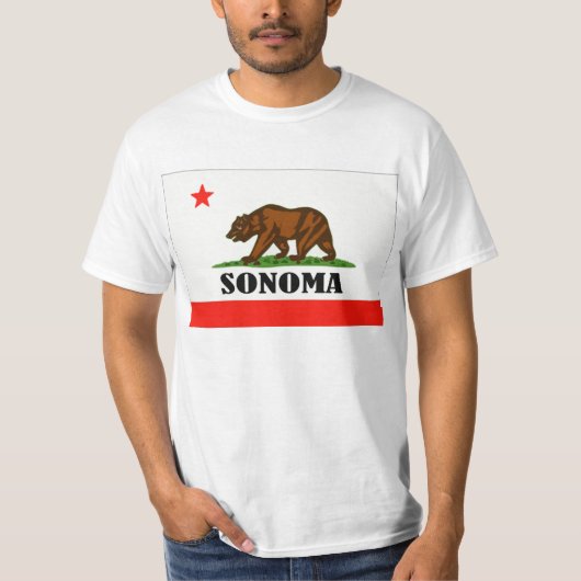 ソノマ，カリフォルニア Tシャツ (正面)