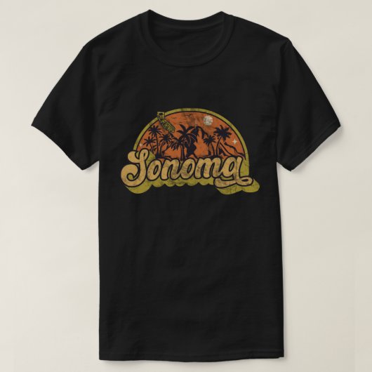 ソノマ・カリフォルニアTシャツ Tシャツ (デザイン正面)