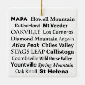 ソノマ&ナパオーナメント セラミックオーナメント (裏面)