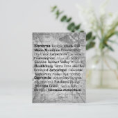 ソノマ ワイン カントリー ポストカード (スタンド正面)