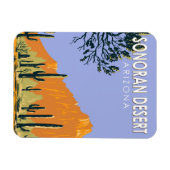 ソノランデザートアリゾナヴィンテージアート マグネット (横)