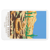 ソノランデザートナショナルモニュメントラトルズナケレトロ マグネット (横)