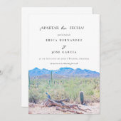 ソノラン砂漠フラットApartar la fecha!カード セーブザデート (正面/裏面)