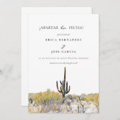 ソノラン砂漠フラットApartar la fecha!カード セーブザデート (正面/裏面)