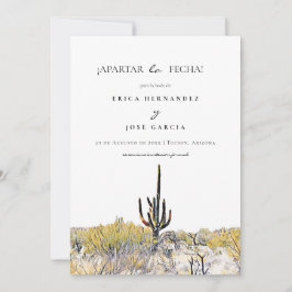 ソノラン砂漠フラットApartar la fecha!カード セーブザデート