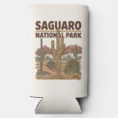 ソノラン砂漠猿楽国立公園 スリム缶クーラー (裏面)