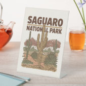 ソノラン砂漠猿楽国立公園 台座サイン (インサイチュ)