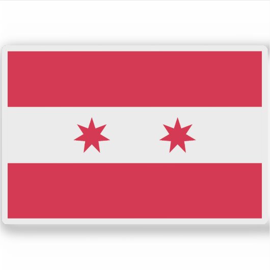 ソノラ共和国国旗 シール (正面)