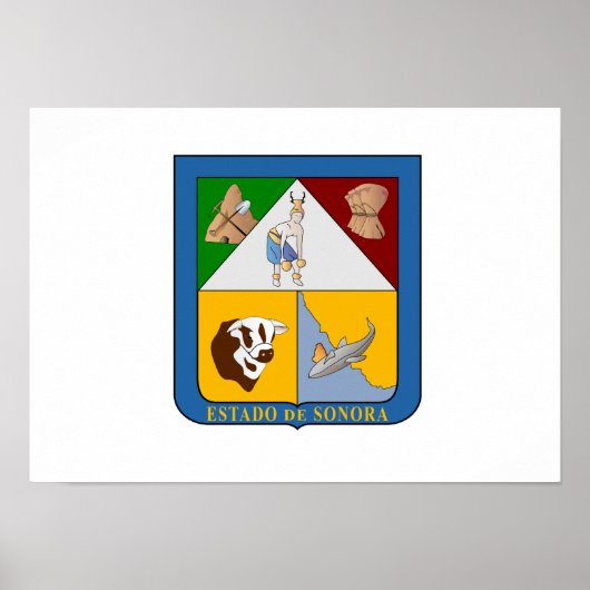 ソノラ国旗 ポスター (正面)