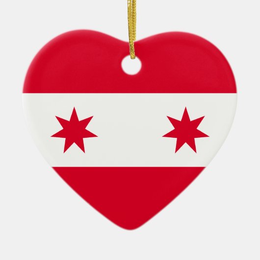 ソノラ、メキシコの旗の共和国 セラミックオーナメント (正面)